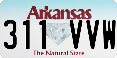 AR license plate 311VVW