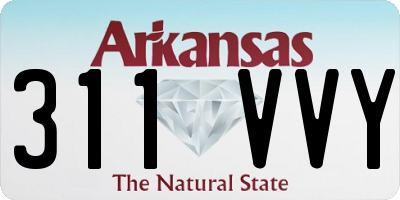 AR license plate 311VVY
