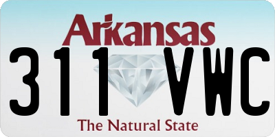 AR license plate 311VWC