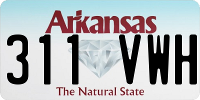 AR license plate 311VWH