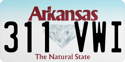 AR license plate 311VWI
