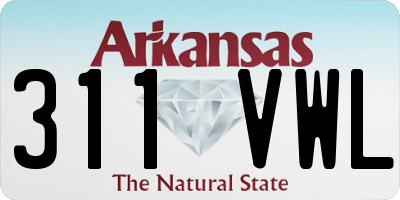 AR license plate 311VWL