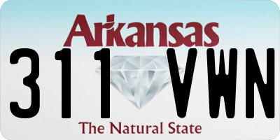 AR license plate 311VWN