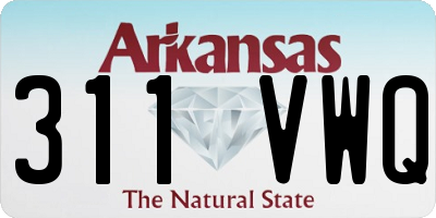AR license plate 311VWQ