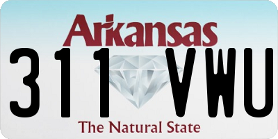AR license plate 311VWU