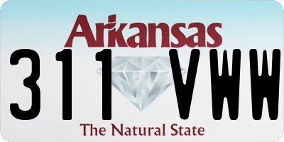 AR license plate 311VWW