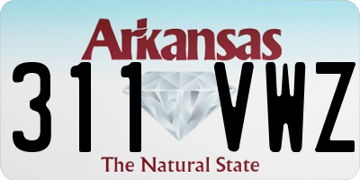 AR license plate 311VWZ