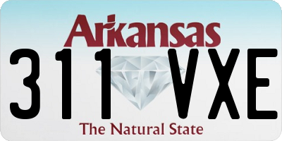 AR license plate 311VXE