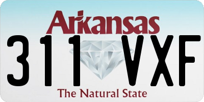 AR license plate 311VXF