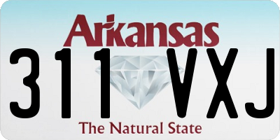 AR license plate 311VXJ
