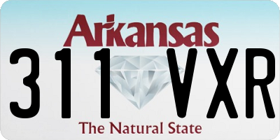 AR license plate 311VXR