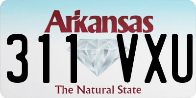 AR license plate 311VXU