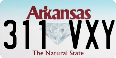 AR license plate 311VXY