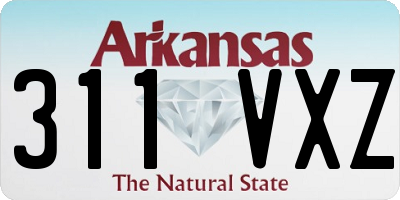 AR license plate 311VXZ