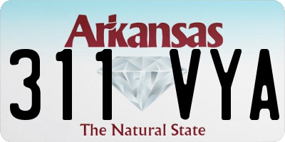 AR license plate 311VYA