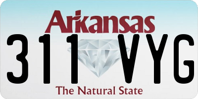 AR license plate 311VYG