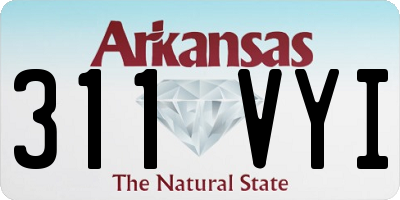 AR license plate 311VYI