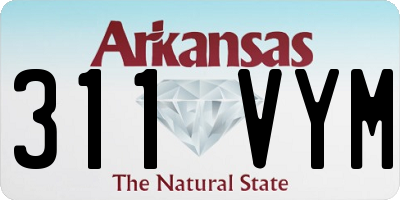 AR license plate 311VYM