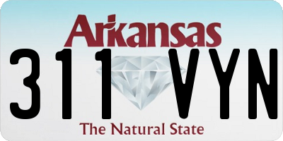 AR license plate 311VYN