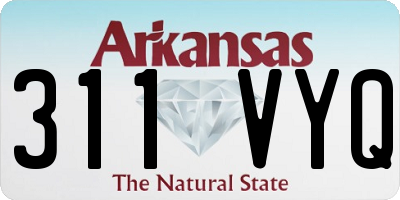 AR license plate 311VYQ