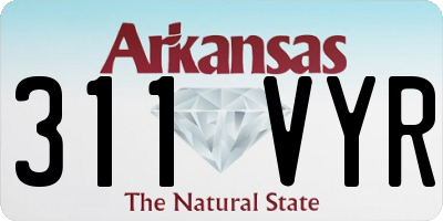 AR license plate 311VYR