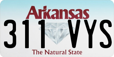 AR license plate 311VYS
