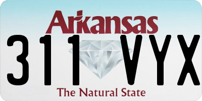AR license plate 311VYX