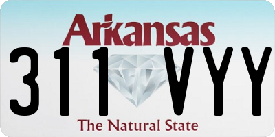 AR license plate 311VYY