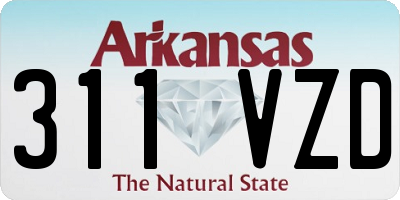 AR license plate 311VZD