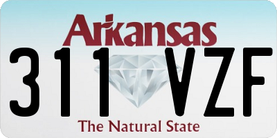 AR license plate 311VZF