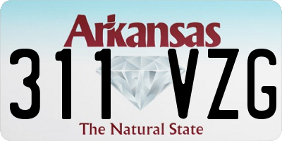 AR license plate 311VZG
