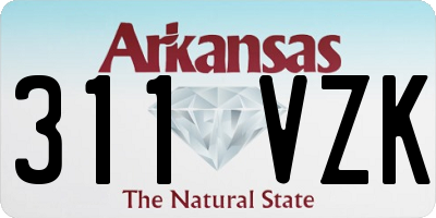 AR license plate 311VZK