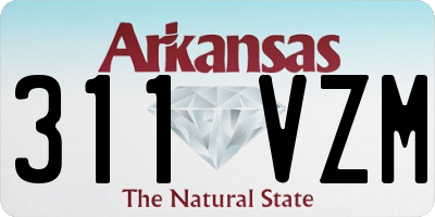 AR license plate 311VZM