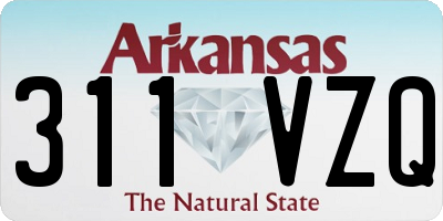 AR license plate 311VZQ