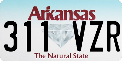 AR license plate 311VZR