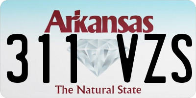 AR license plate 311VZS