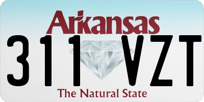 AR license plate 311VZT