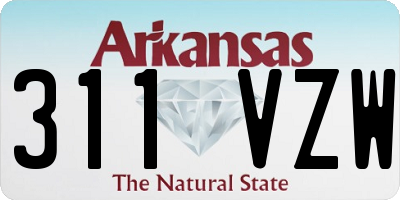 AR license plate 311VZW