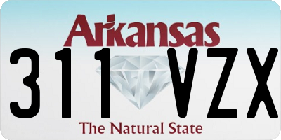 AR license plate 311VZX