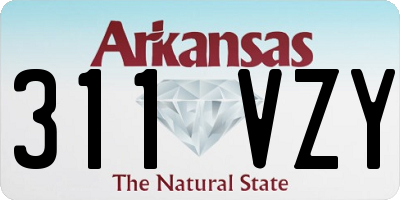 AR license plate 311VZY