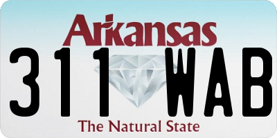 AR license plate 311WAB