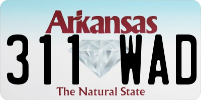 AR license plate 311WAD