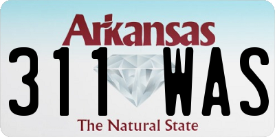 AR license plate 311WAS