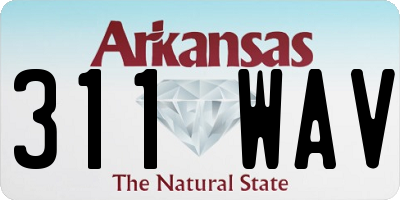 AR license plate 311WAV