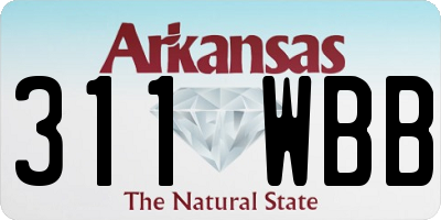 AR license plate 311WBB