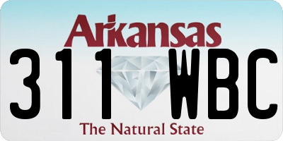 AR license plate 311WBC
