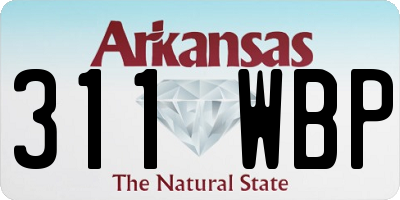 AR license plate 311WBP