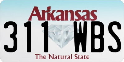 AR license plate 311WBS