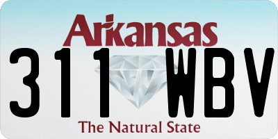 AR license plate 311WBV