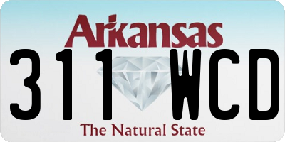 AR license plate 311WCD